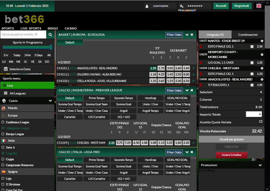 Scommesse Sportive